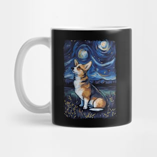 Corgi Starry Night Mug